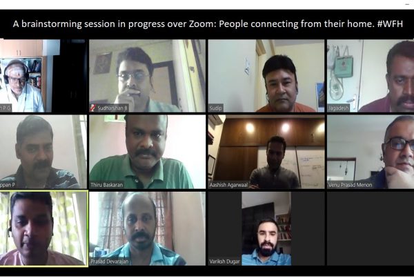 11 people having a brainstorming session on zoom