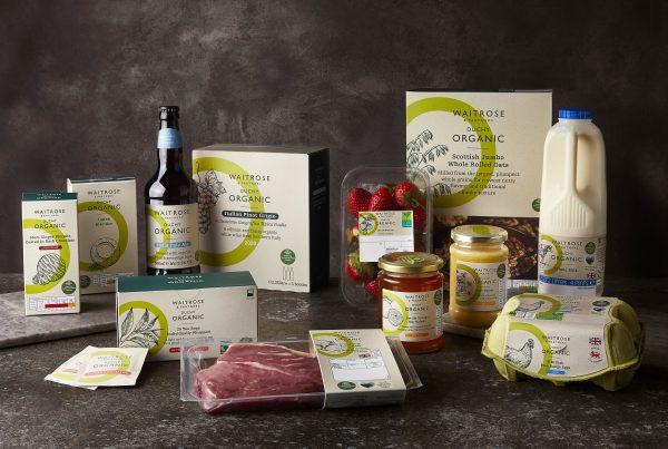 Waitrose grocery items : including milk, organic eggs, organic tea bags and organic dates