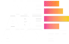 we are ament logo with checkered background